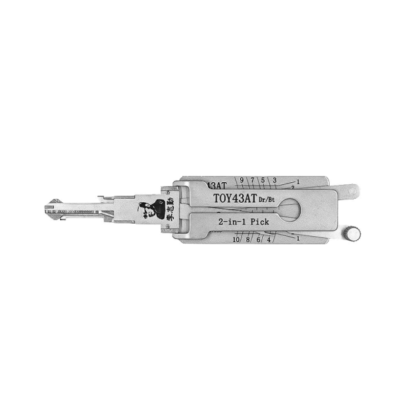 Lishi Toyota TOY43AT – Herramienta de Corte para Llave con 10 Cortes