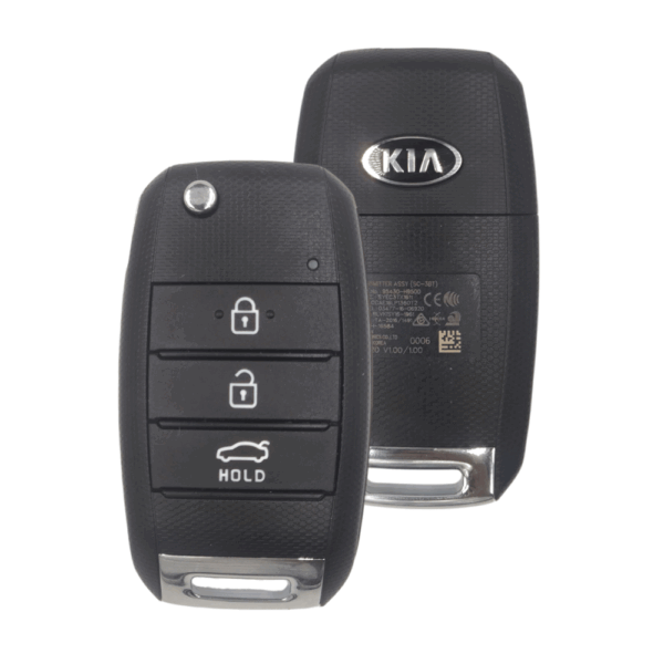 Llave Abatible con Control para Kia Rio – 3 Botones 80 Bits OEM