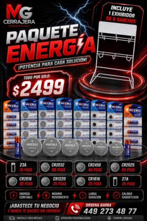 Paquete de Pilas CR 290 Piezas PKCELL – Modelos 2032, 2025, 2016, 2450, 1616 y 1220
