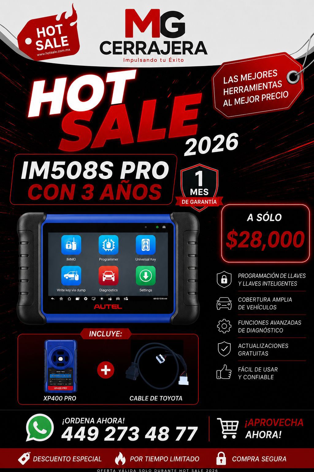 IM508 + XP400 + Cable Toyota