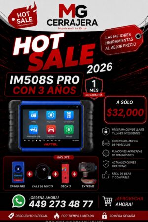 IM508S PRO + GBOX 3 + CABLE TOYOTA + EXTREME